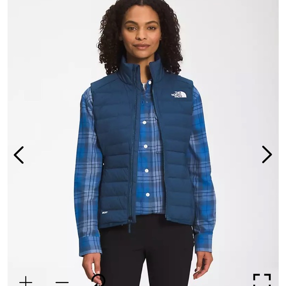 Blue north face puffer vest Clearance